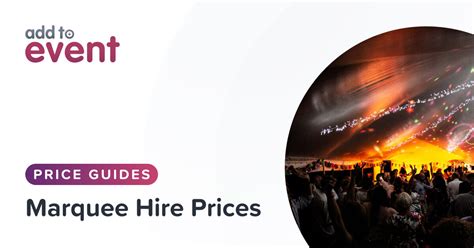 average marquee hire costs.